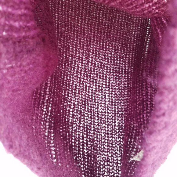 Free People She's All That Alpaca Sweater M Purple Oversized Chunky Open Knit - Picture 8 of 14